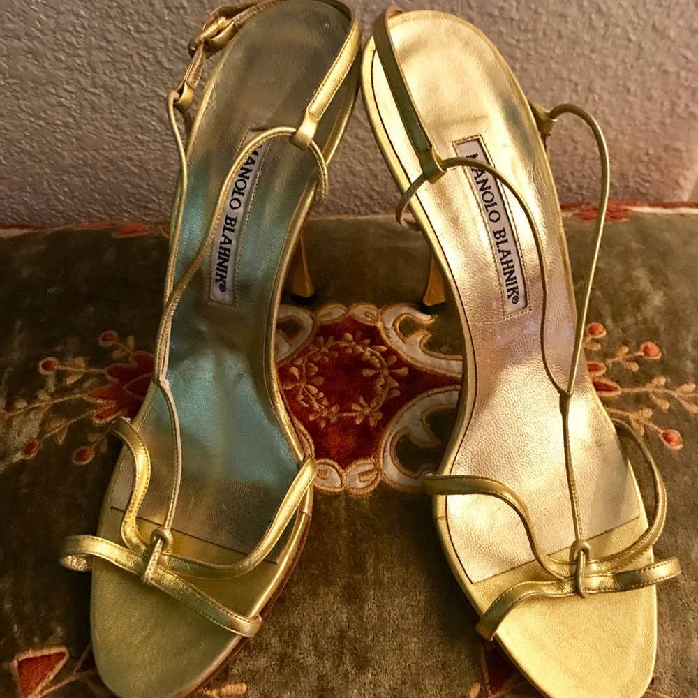 Manolo Blahnik Strappy Heels
